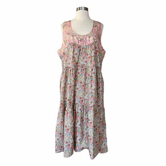 ROLLER RABBIT Elysian Day Coley Dress Floral Liberty Sleeveless Round Neck Small - Picture 3 of 14